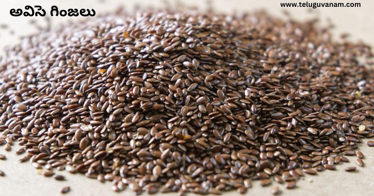 avise ginjalu అవిసె గింజలు flax seeds in telugu