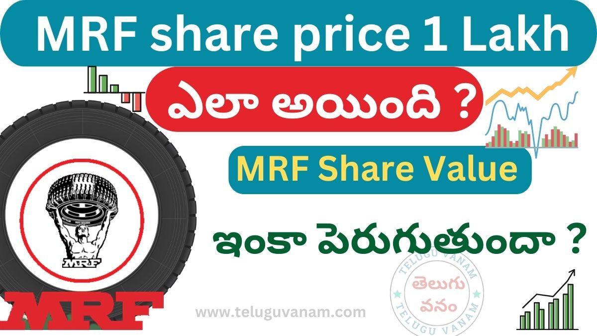 MRF share price 1 Lakh