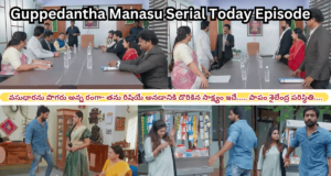 Guppedantha Manasu Serial Today Episode